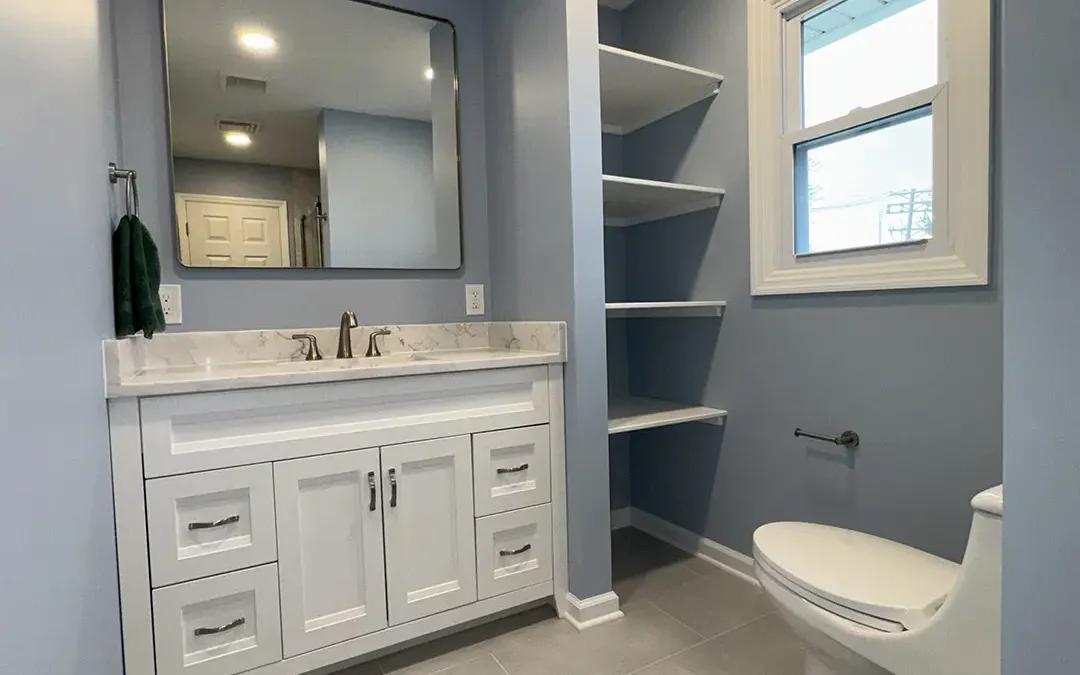 On‑site remodeling progress photo captured during construction.