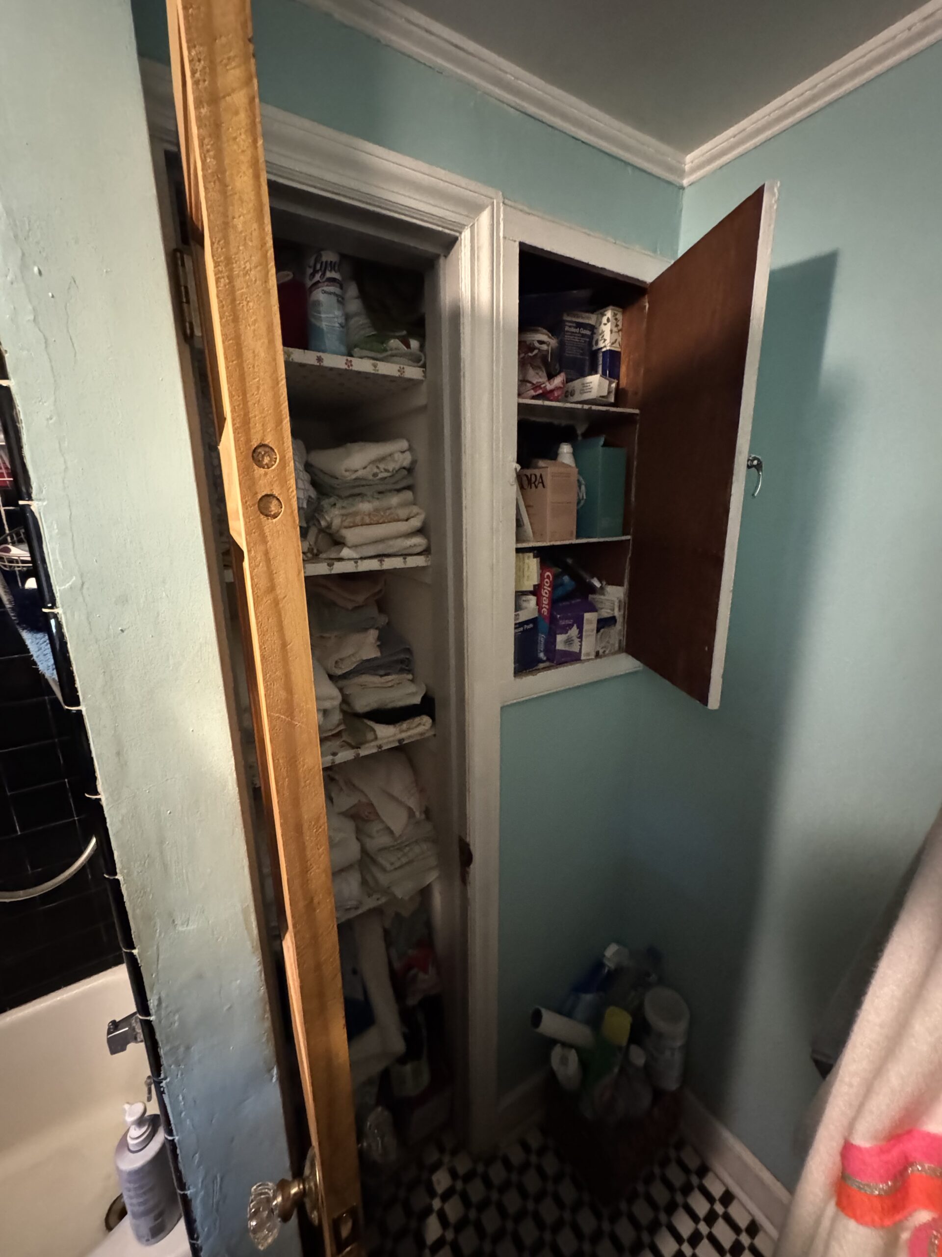 Before photo of the space, capturing its original layout, materials, and condition prior to renovation.